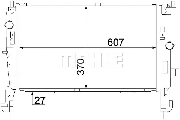 Radiator, engine cooling