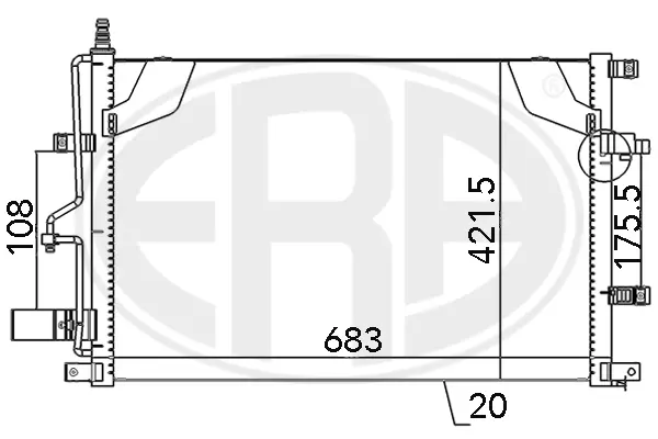 Condenser, air conditioning (WG2016734)