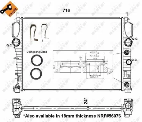 Radiator, engine cooling
