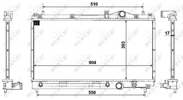 Radiator, engine cooling (WG1721215)