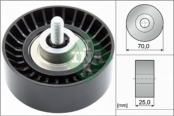 Deflection/Guide Pulley, V-ribbed belt (WG1710115)