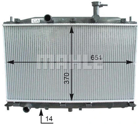 Radiator, engine cooling (WG2182348)