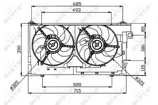 Fan, engine cooling