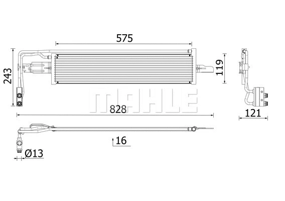Oil Cooler, automatic transmission (WG2204724)