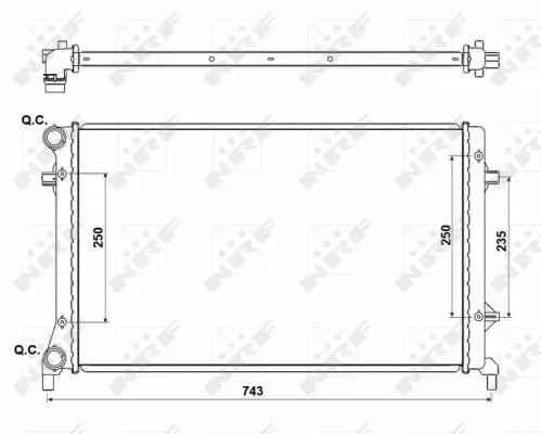 Radiator, engine cooling