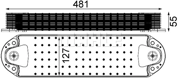 Oil Cooler, engine oil (WG2181163)