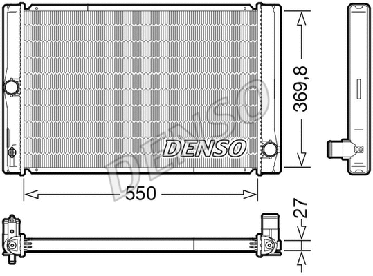 Radiator, engine cooling (WG1919894)