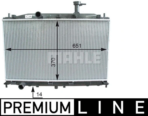 Radiator, engine cooling