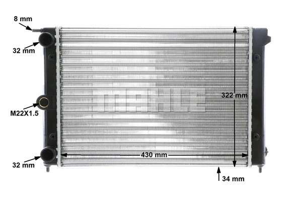 Radiator, engine cooling