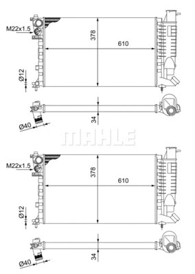 Radiator, engine cooling