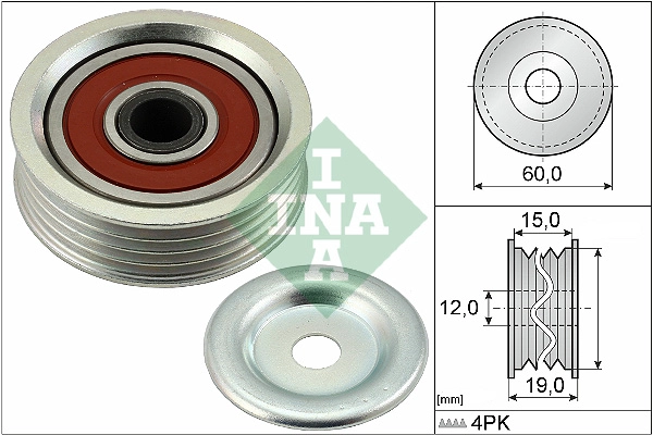 Tensioner Pulley, V-ribbed belt (WG1725049)