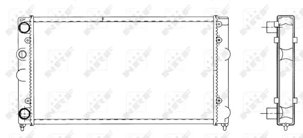 Radiator, engine cooling (WG1721697)