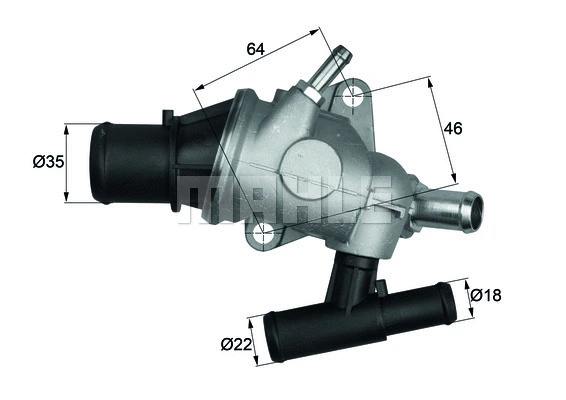 Thermostat, coolant (WG1217521)
