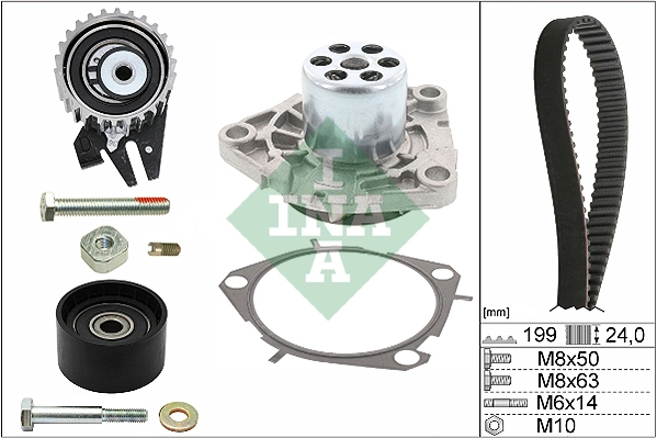 Water Pump & Timing Belt Kit (WG1251987)
