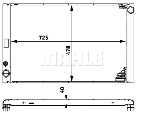 Radiator, engine cooling