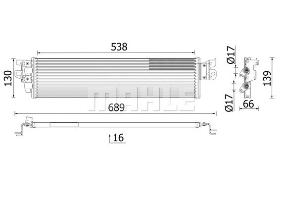 Oil Cooler, automatic transmission (WG2224711)