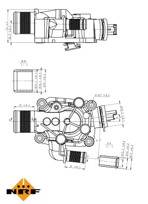 Thermostat, coolant