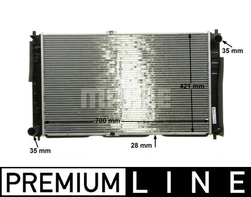 Radiator, engine cooling