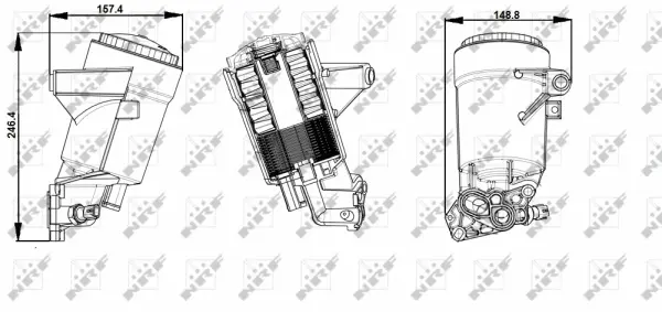 Housing, oil filter