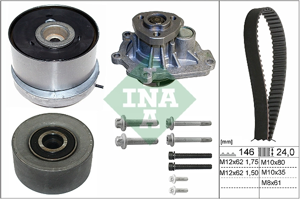 Water Pump & Timing Belt Kit (WG1910462)
