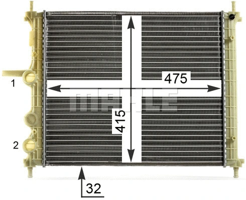 Radiator, engine cooling