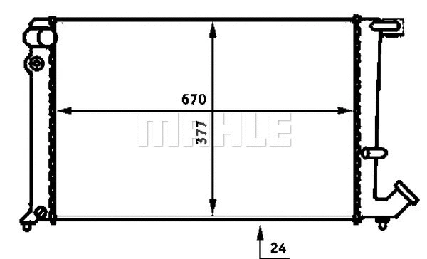 Radiator, engine cooling