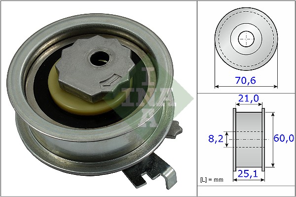 Tensioner Pulley, timing belt (WG1252665)