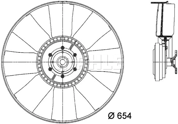 Fan, engine cooling (WG2180792)