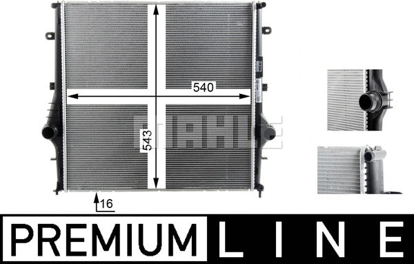 Radiator, engine cooling