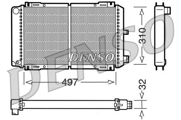 Radiator, engine cooling (WG1919061)