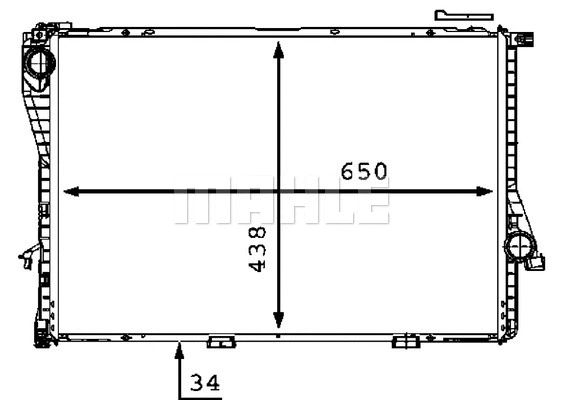 Radiator, engine cooling