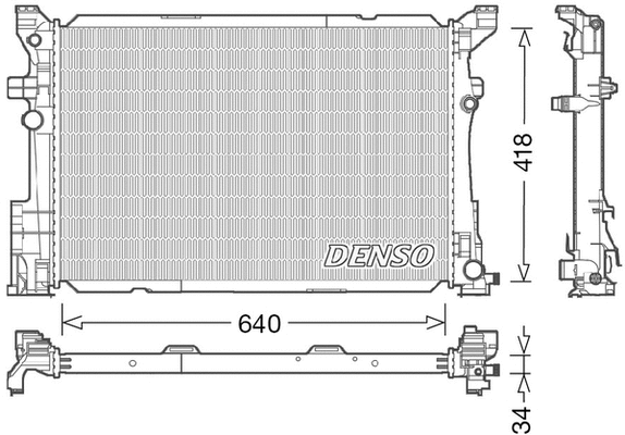 Radiator, engine cooling (WG1919207)