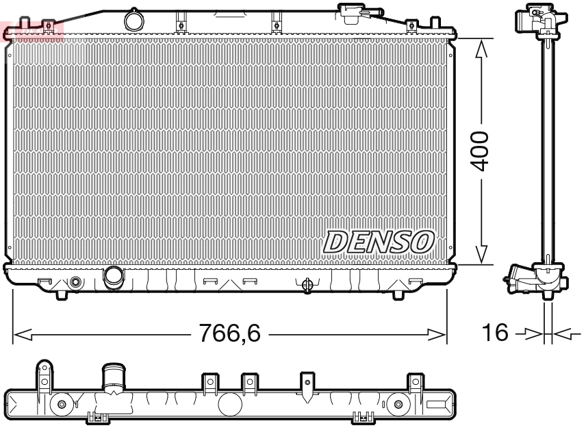 Radiator, engine cooling (WG2339240)