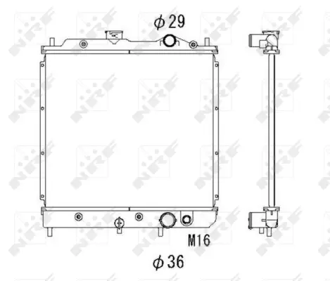 Radiator, engine cooling (WG1722386)
