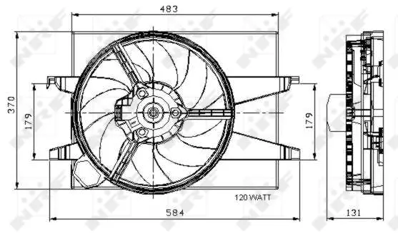 Fan, engine cooling