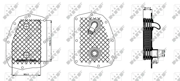 Oil Cooler, engine oil (WG1720093)
