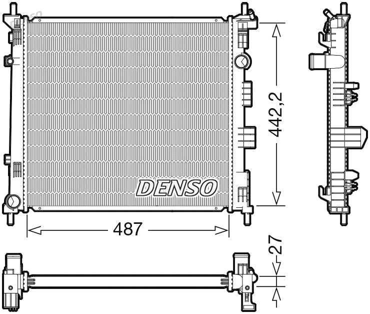 Radiator, engine cooling (WG2270679)