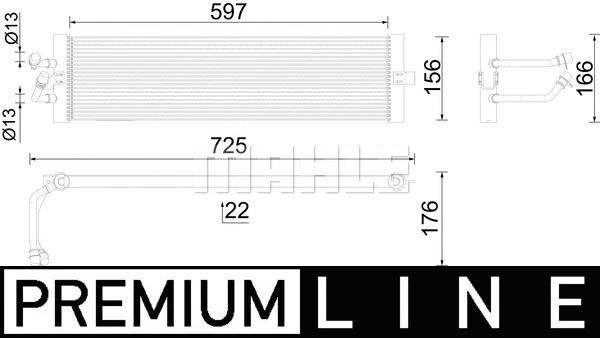Oil Cooler, automatic transmission (WG2181208)