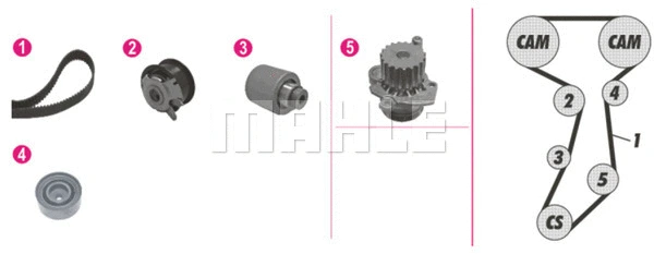 Water Pump & Timing Belt Kit (WG2182124)