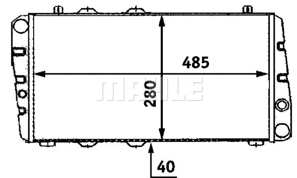 Radiator, engine cooling