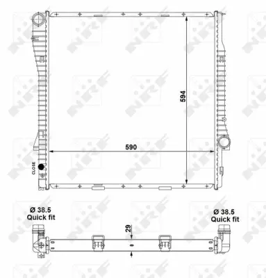 Radiator, engine cooling