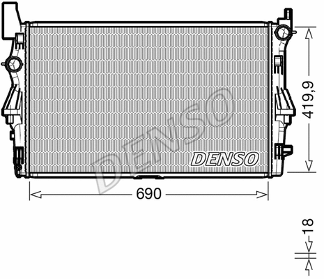 Radiator, engine cooling (WG1919251)