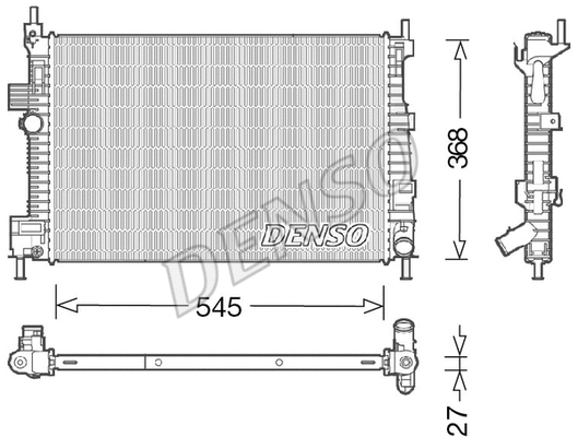 Radiator, engine cooling (WG1919043)