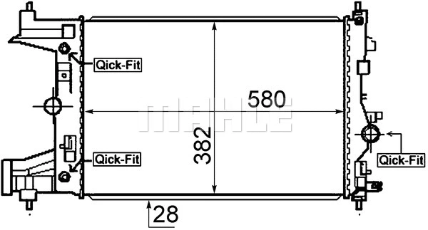 Radiator, engine cooling