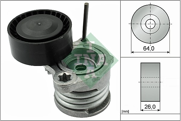 Belt Tensioner, V-ribbed belt (WG1253498)