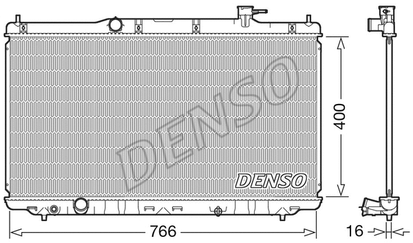 Radiator, engine cooling (WG1919609)
