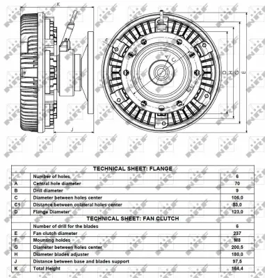 Clutch, radiator fan