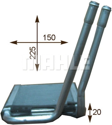 Heat Exchanger, interior heating (WG2180082)