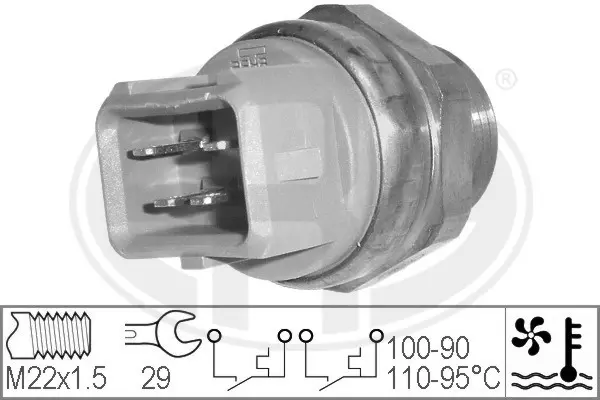 Temperature Switch, radiator fan (WG1777052)