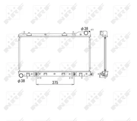 Radiator, engine cooling (WG1722437)